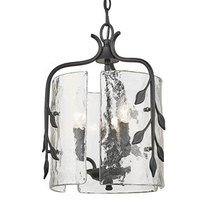 Calla Natural Black 3 Light Pendant