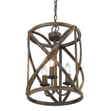 Alcott 3-Light Pendant in Antique Black Iron
