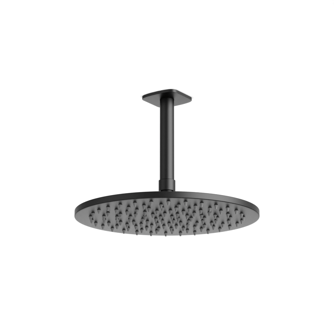 Artos Harmony 10" Rain Shower Head on Ceiling Mount Arm Matte Black – F924C10BK
