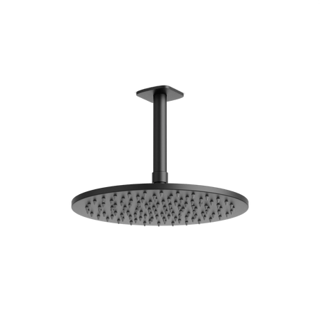 Artos Harmony 10" Rain Shower Head on Ceiling Mount Arm Matte Black – F924C10BK