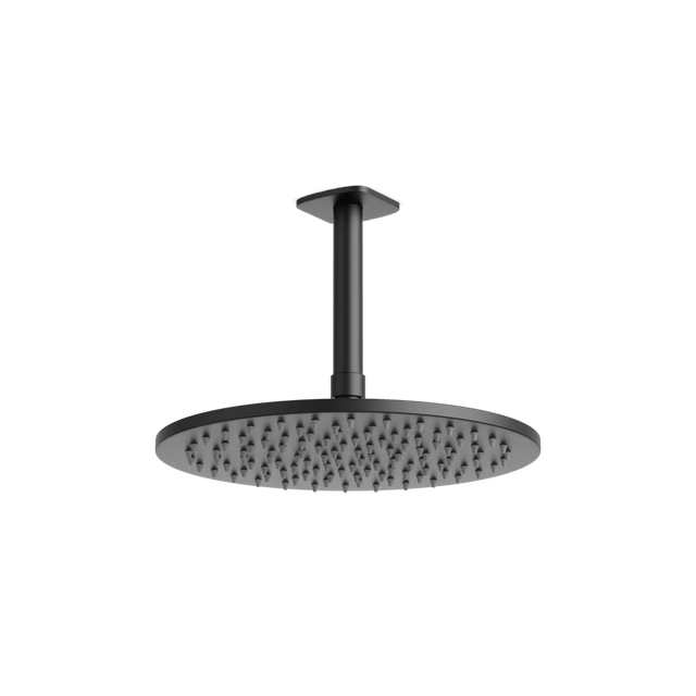 Artos Harmony 10" Rain Shower Head on Ceiling Mount Arm Matte Black – F924C10BK
