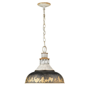 Kinsley Large Pendant in Aged Galvanized Steel