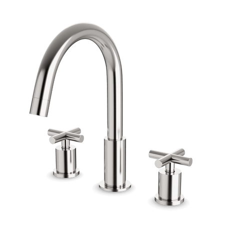 Artos Opera 8" Widespread Bathroom Faucet With Cross Handles Brushed Nickel – FS315BN