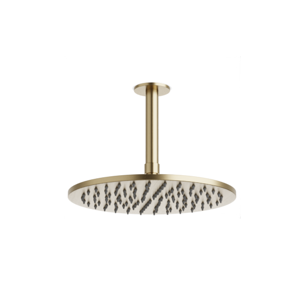 Artos Opera 10" Rain Shower Head on Ceiling Mount Arm Satin Brass – F907-61SB