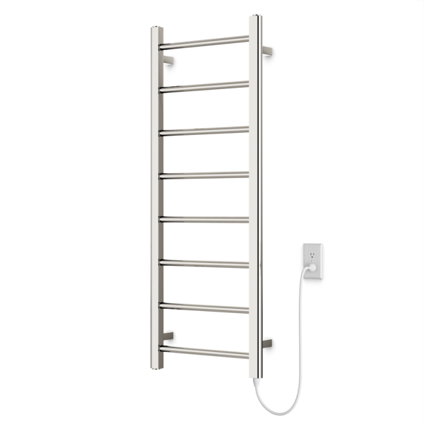 Artos Ryton 47" x 18" Plug-In Heated Towel Rail Polished Nickel – MR12045P-PN