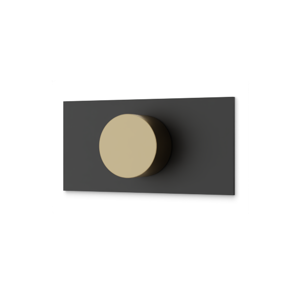 Artos Otella 3-Way Diverter Linear Trim Kit Satin Brass / Matte Black – F909A-7TKSBB