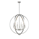 Colson PW 9 Light Chandelier in Pewter
