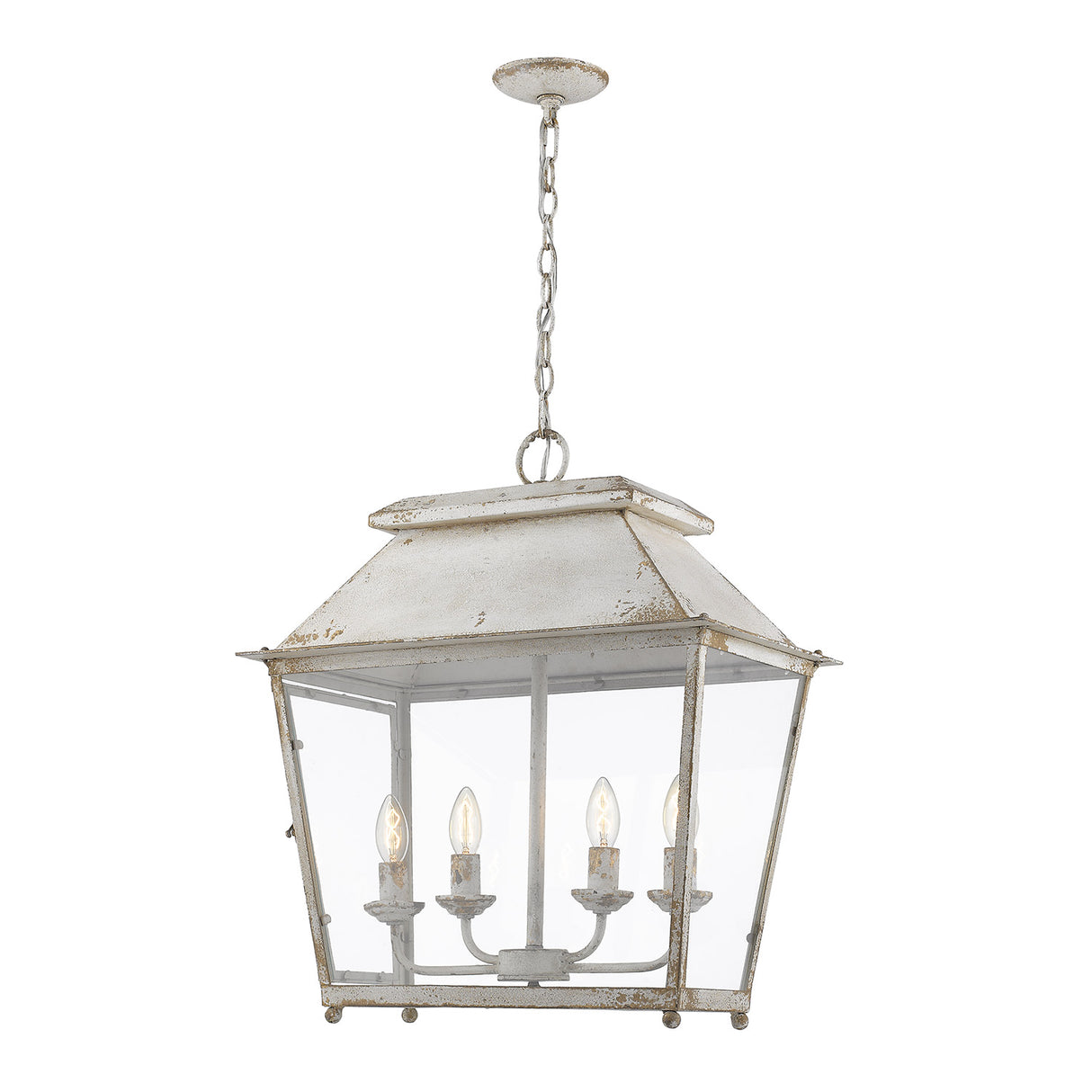 Abingdon 4-Light Pendant in Antique Ivory