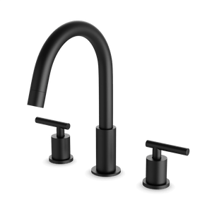 Artos Opera 8" Widespread Bathroom Faucet With Lever Handles Matte Black – FS310BK