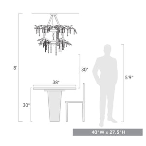 Autumn Twilight 2 Tier - 18 Light Chandelier