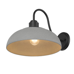 Levitt Natural Black Large Wall Sconce - Outdoor