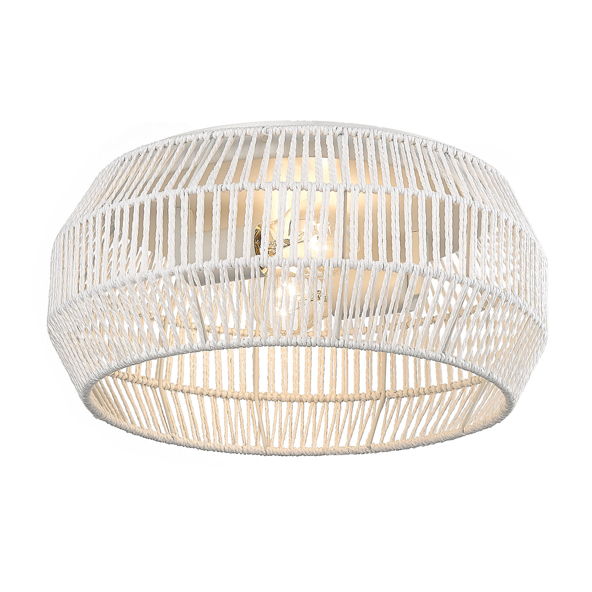 Marlee WHT Matte White 2 Light Flush Mount