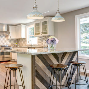 Kinsley Large Pendant in Aged Galvanized Steel