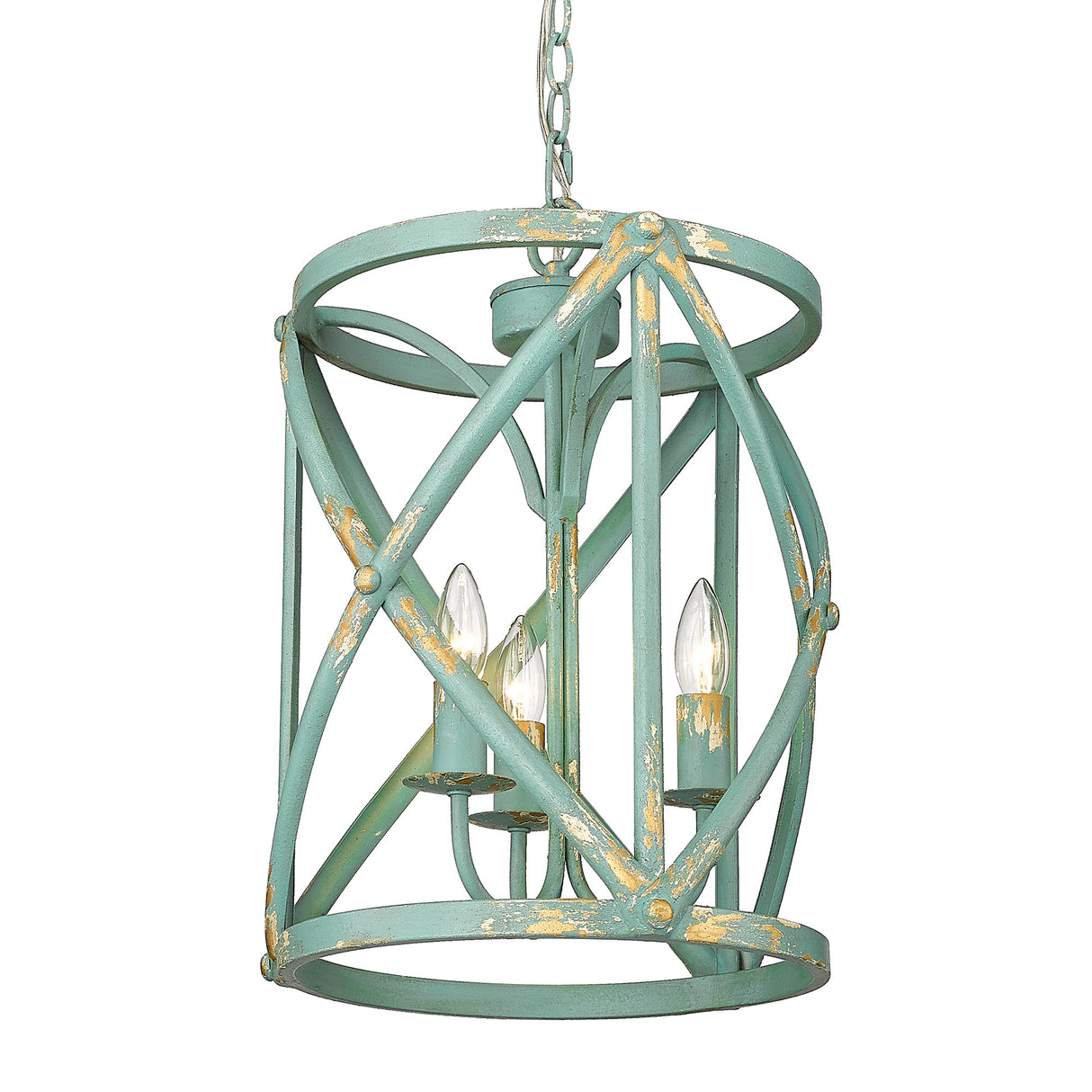 Alcott TEAL Teal 3 Light Pendant