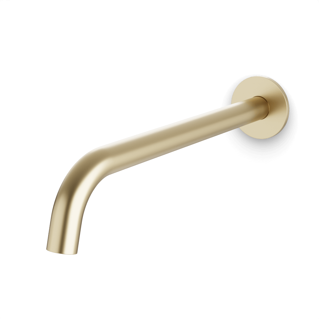 Artos Opera Extended Wall Mount Tub Filler Satin Brass – F908-5SB