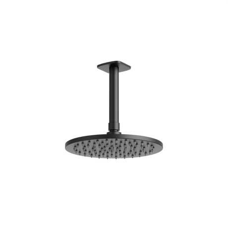 Artos Harmony 8" Rain Shower Head on Ceiling Mount Arm Matte Black – F924C8BK