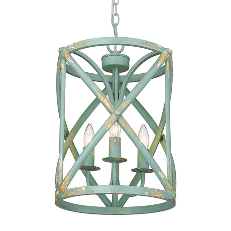 Alcott TEAL Teal 3 Light Pendant