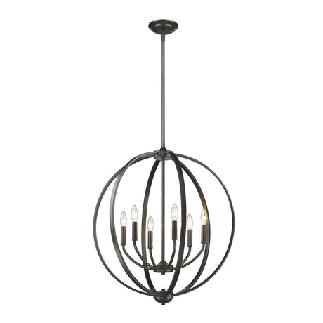 Colson EB 6 Light Chandelier in Etruscan Bronze