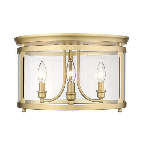 Payton BCB 3 Light Flush Mount in Brushed Champagne Bronze