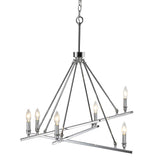 Garvin CH 6 Light Chandelier in Chrome