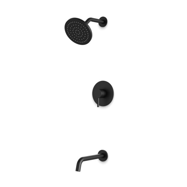 Artos Opera 2-Way Pressure Balance Shower Trim Kit with Tub Filler Matte Black – TS256BK