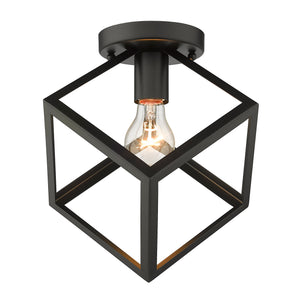 Cassio Flush Mount in Matte Black