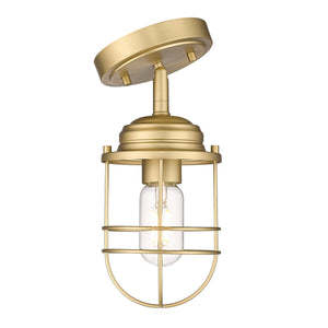 Seaport Semi-Flush in Brushed Champagne Bronze