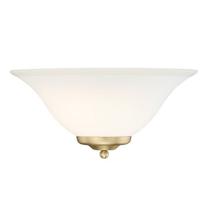 Multi-Family 1 Light Wall Sconce in Brushed Champagne Bronze with Opal Glass Shade