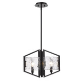 Varsha 3-Light Pendant in Matte Black