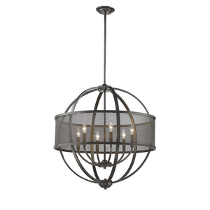 Colson EB 6 Light Chandelier in Etruscan Bronze
