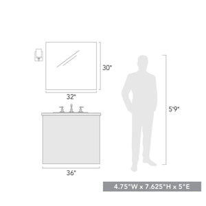 Maddox 1 Light Bath Vanity in Chrome