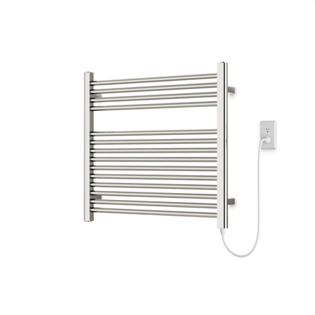 Artos Denby 27" x 30" Plug-In Heated Towel Rail Polished Nickel – M06875P-PN