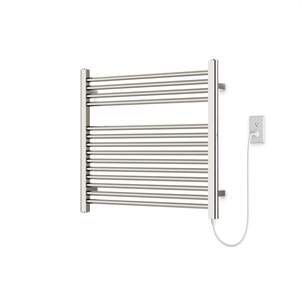 Artos Denby 27" x 30" Plug-In Heated Towel Rail Polished Nickel – M06875P-PN