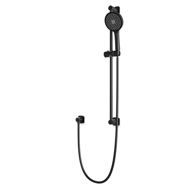 Artos Harmony Flexible Hose Slide Bar Kit with Separate Water Outlet Matte Black – F907-79TRBK