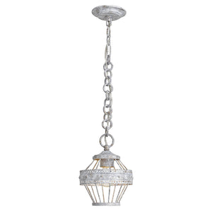Ferris 1 Light Semi-Flush in Oyster