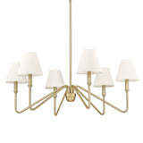 Kennedy BCB Brushed Champagne Bronze 6 Light Chandelier