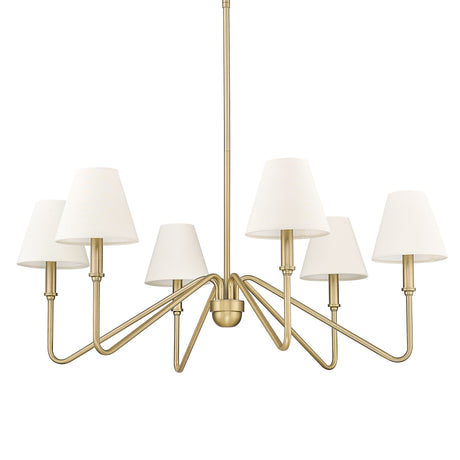 Kennedy BCB Brushed Champagne Bronze 6 Light Chandelier