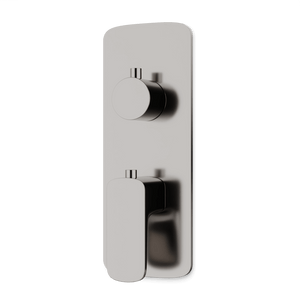 Artos Harmony Thermostat with 3-Way Diverter & Off Position Trim Kit Brushed Nickel