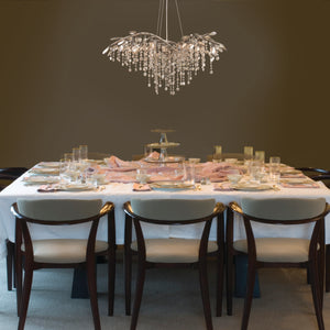 Autumn Twilight 6 Light Chandelier in Mystic Gold