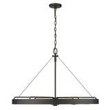Vaughn Large Pendant in Natural Black with Natural Black Accents