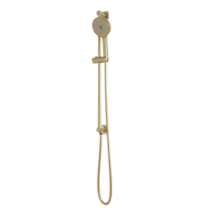 Artos Harmony Flexible Hose Integrated Slide Bar Kit Satin Brass