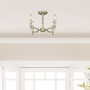 Cambay Semi-Flush in White Gold