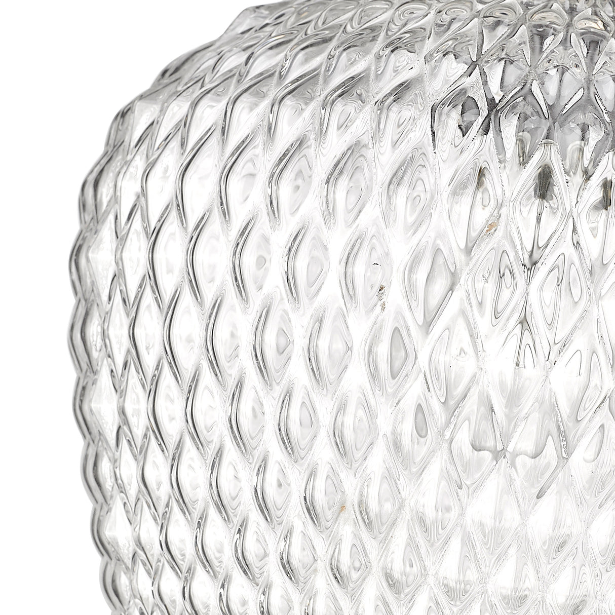 Adeline Medium Pendant in Matte Black with Clear Glass Shade