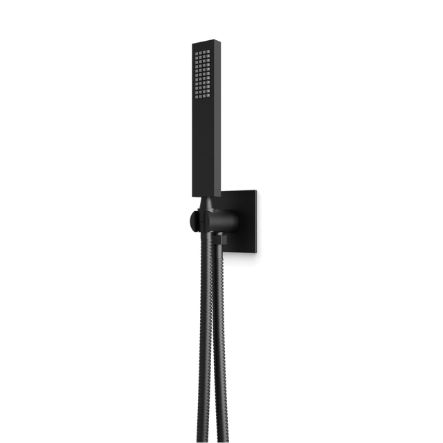 Artos Edge Flexible Hose Hand Shower Kit with 3.25" Escutcheon Matte Black – F907-77BK