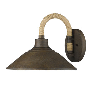 Journey 1 Light Wall Sconce in Dark Rust