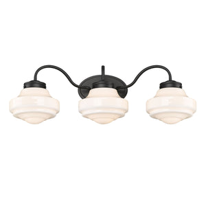 Ingalls Matte Black 3 Light Bath Vanity