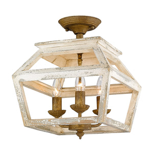 Haiden Semi-Flush in Burnished Chestnut