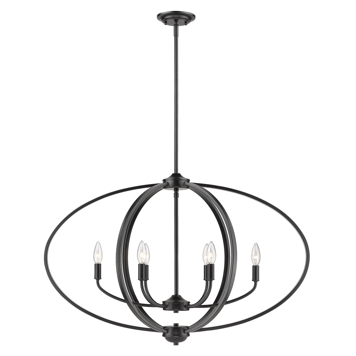 Colson BLK Linear Pendant in Matte Black