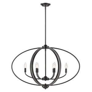 Colson BLK Linear Pendant in Matte Black