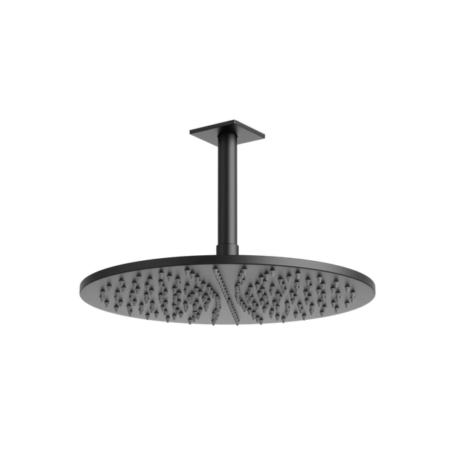Artos Otella 12" Rain Shower Head on Ceiling Mount Arm Matte Black – F907-18/5BK